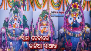 ସ୍ନାନ ବେଦୀରେ କାଳିଆ ସାଆନ୍ତ